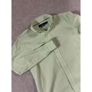 Polo by Ralph Lauren Green Striped Casual Button Down Shirt